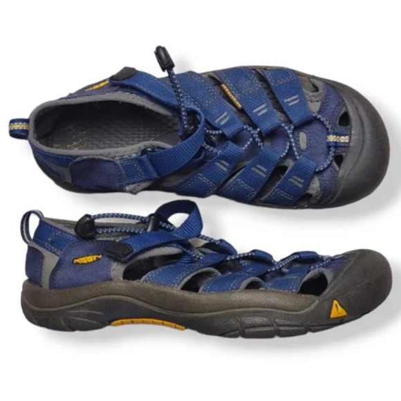 Keen shoes newport H2‎ Sandals Blue yellow youth size 4 Waterproof - Picture 1 of 11